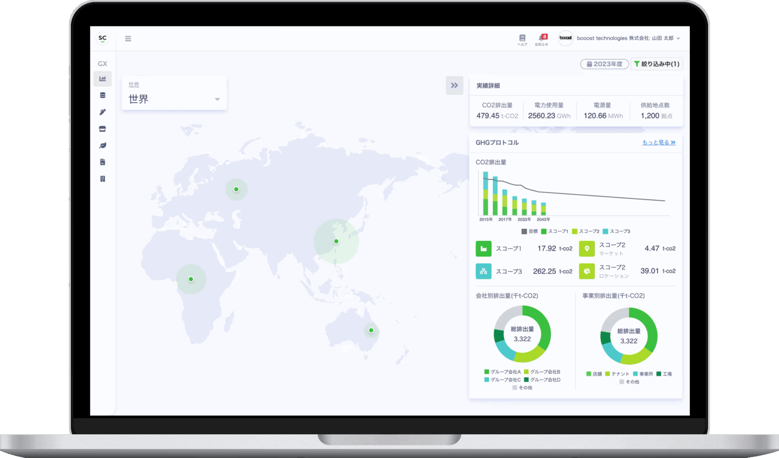 booost Dislosure プロダクト画面イメージ